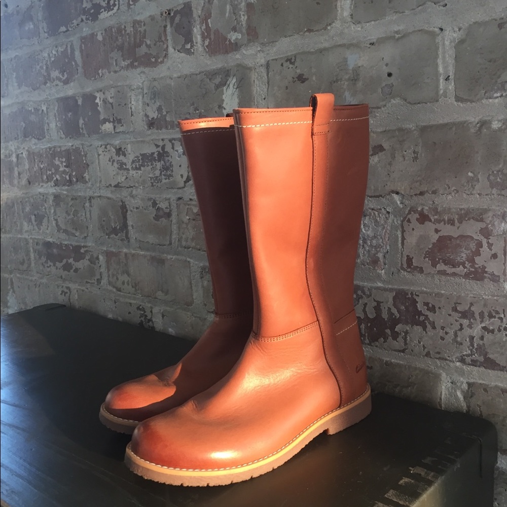 Tan Leather Riding Boots UEC
